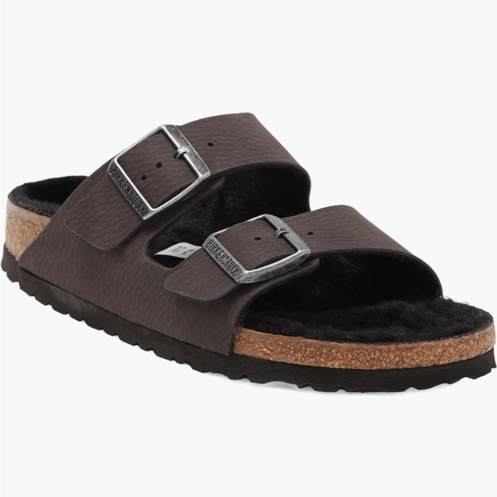 Price Firm - BIRKENSTOCK Arizona Genuine Shearling Slide Sandals